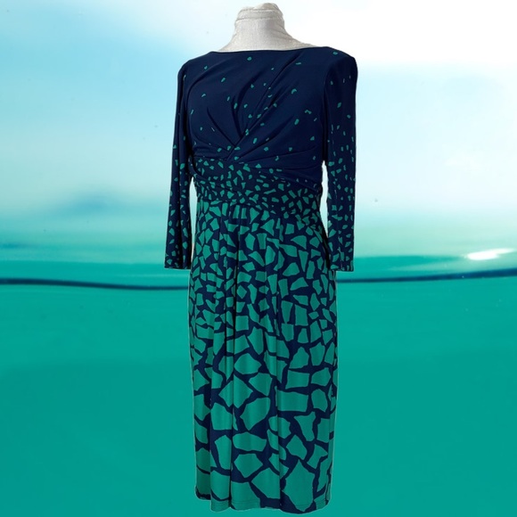 David Meister Dresses & Skirts - DAVID David Meister rouched wrap dress NWT size 10